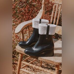 Lulus Chayy Black Faux Fur Mid-calf Boots - Size 10